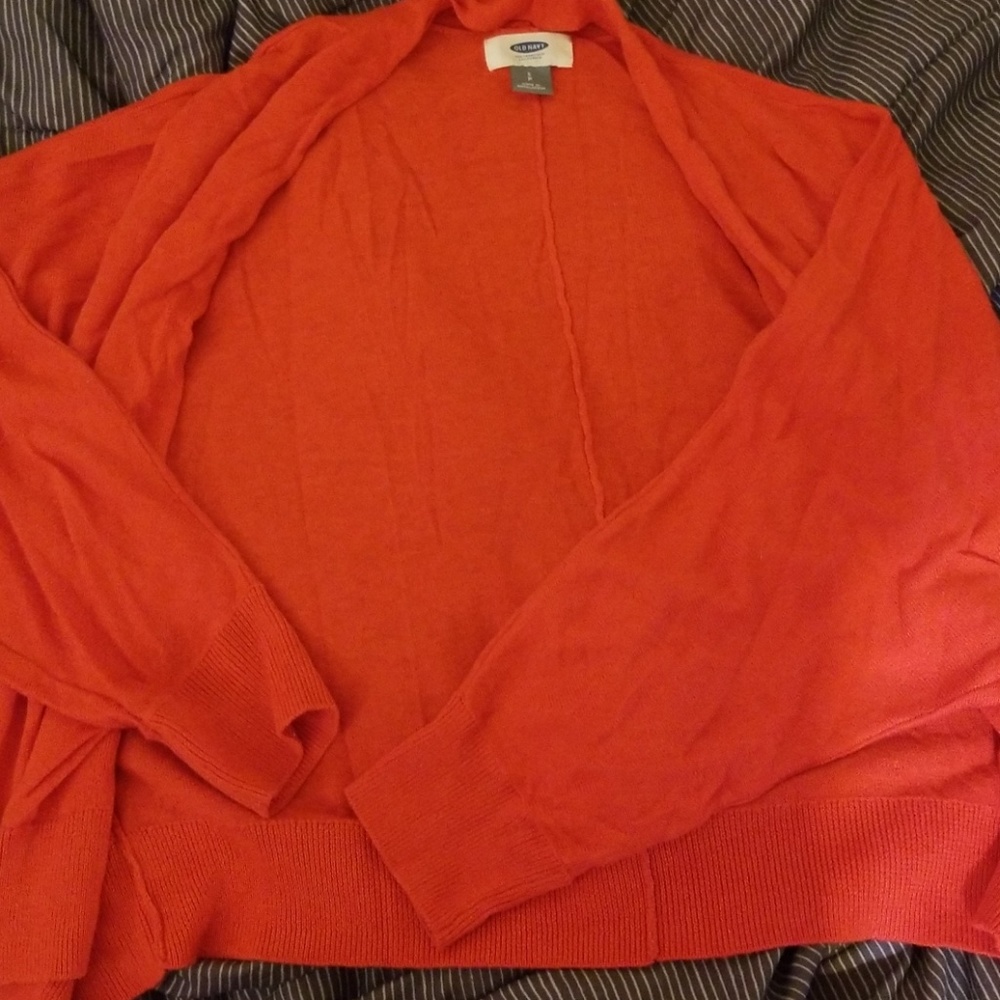 Old navy red cardigan